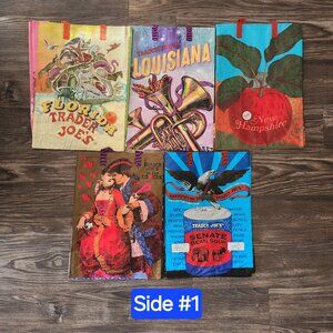 NWT Lot of 5 Trader Joe's Reusable Bags Mystery Pack